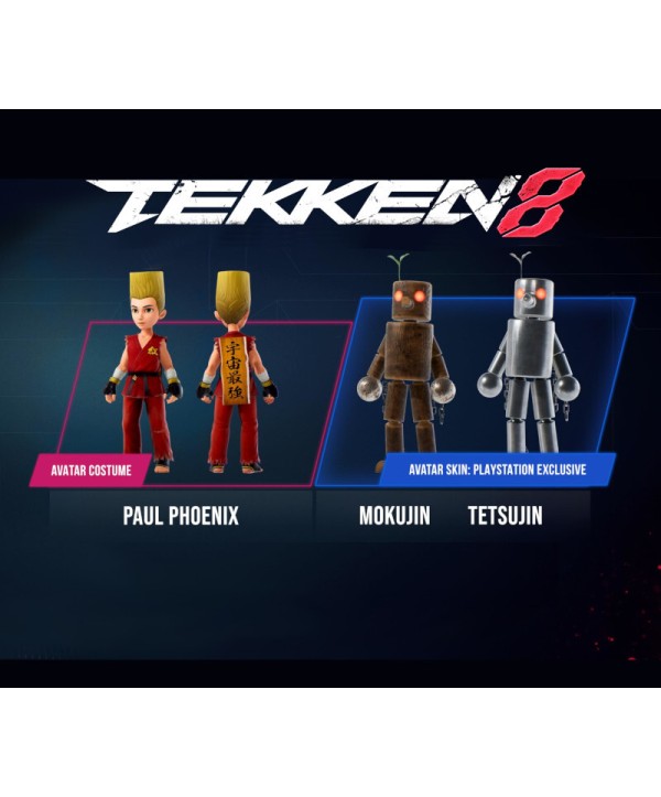 TEKKEN 8 - Pre-order Bonus: Paul Pheonix Set + Mokujin & Tetsujin Skins DLC PS5 PlayStation 5 Key EUROPE